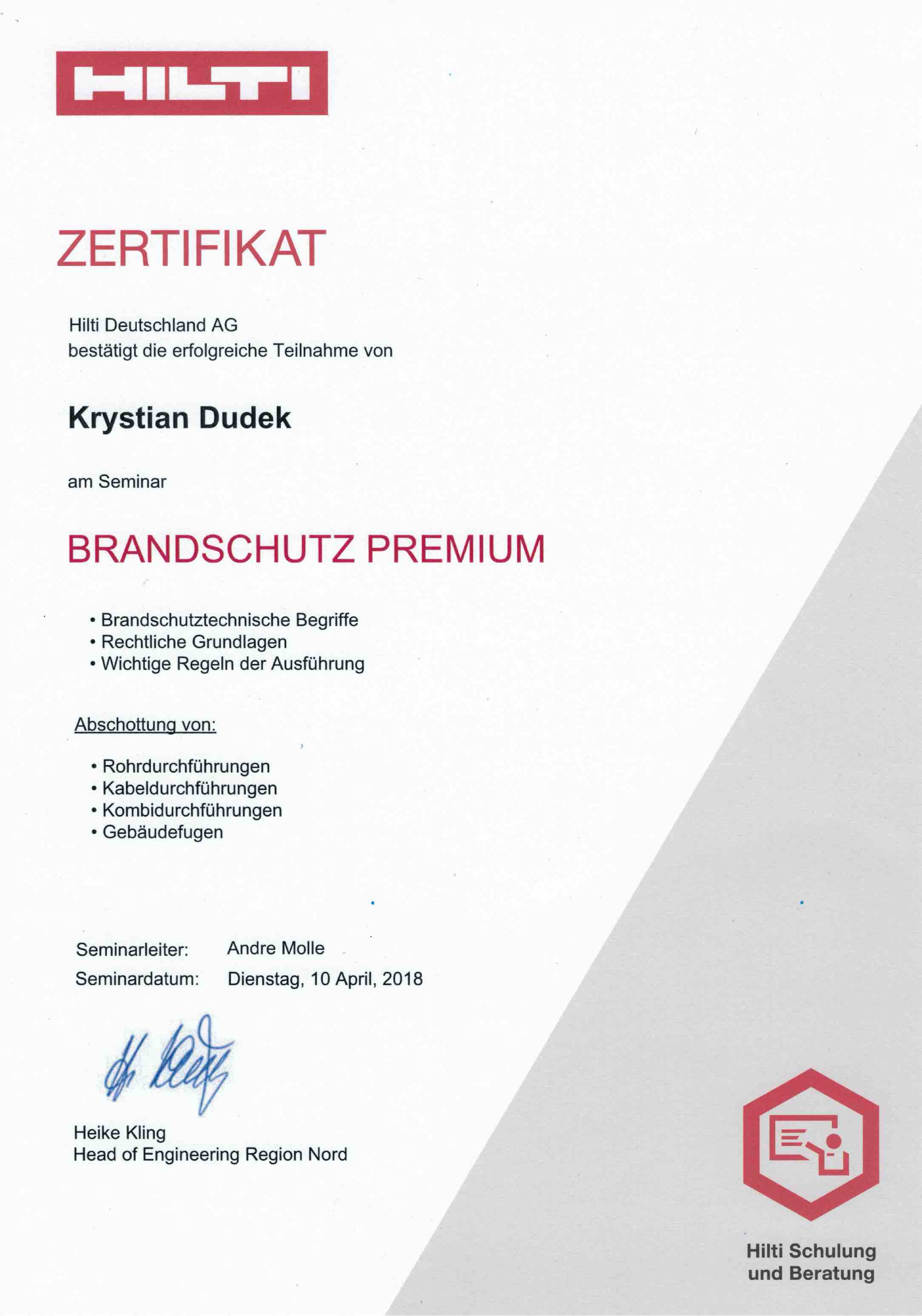 Brandschutz Kabel- und Rohrdurchführung