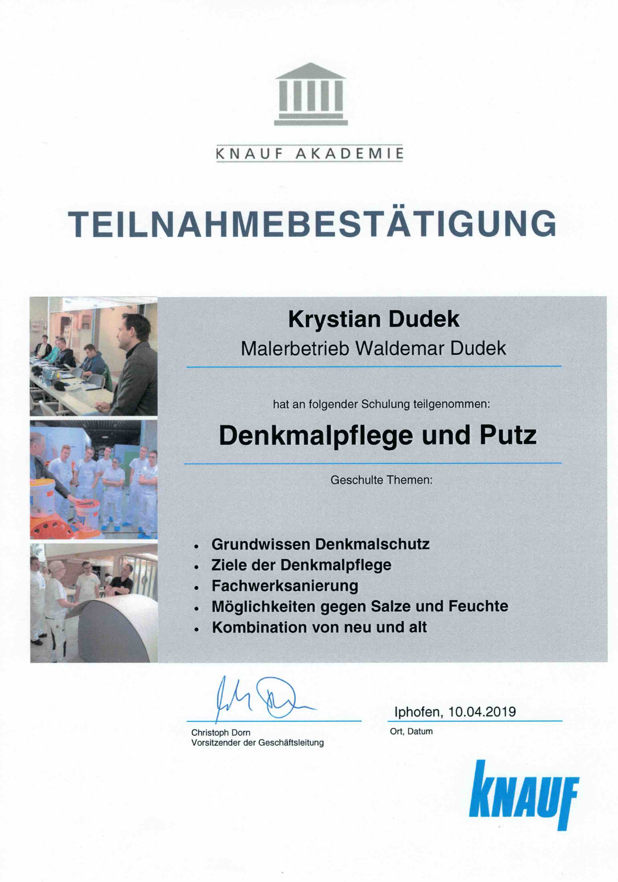 Denkmalpflege Verputzen