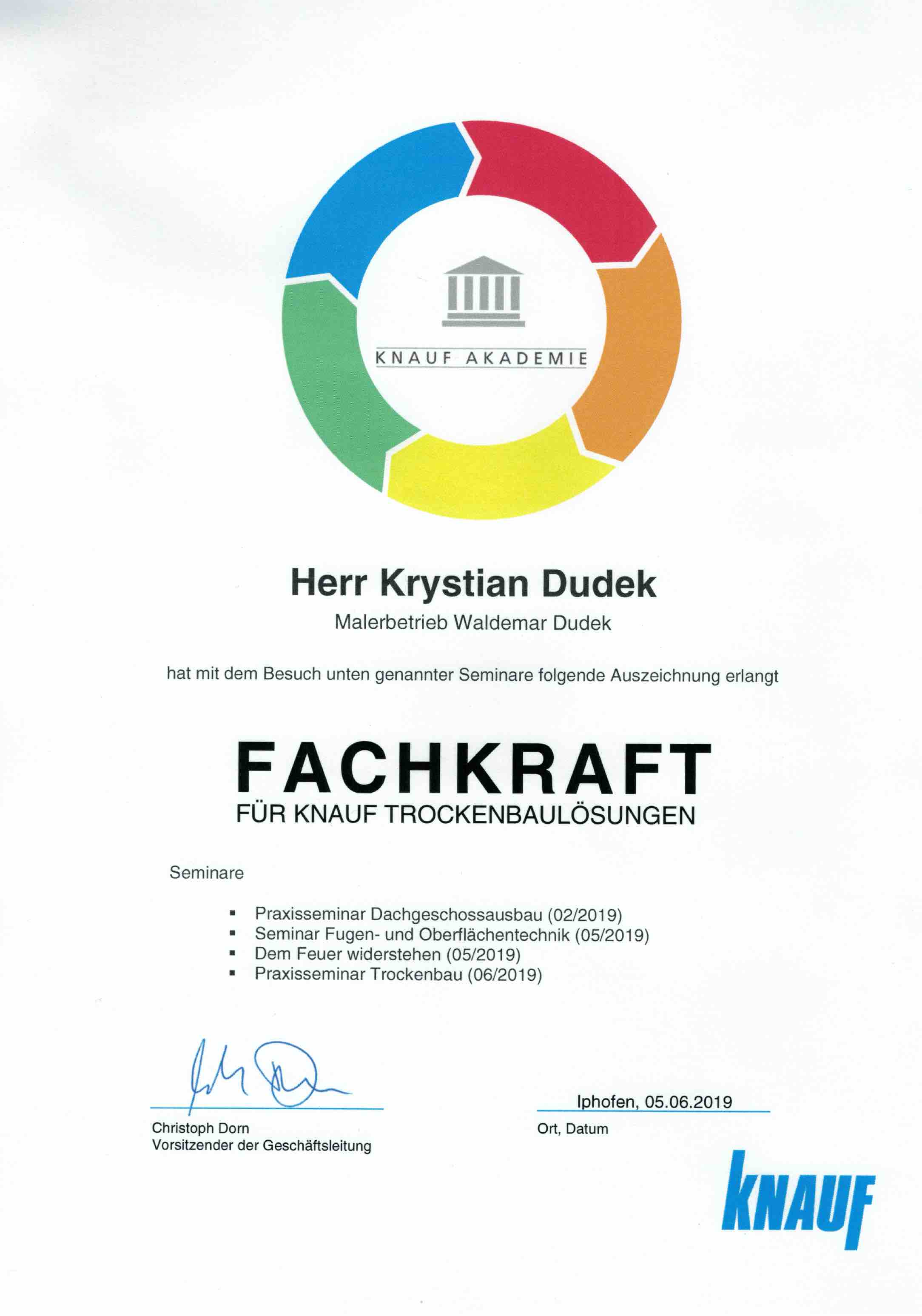 Fachmann Trockenbau