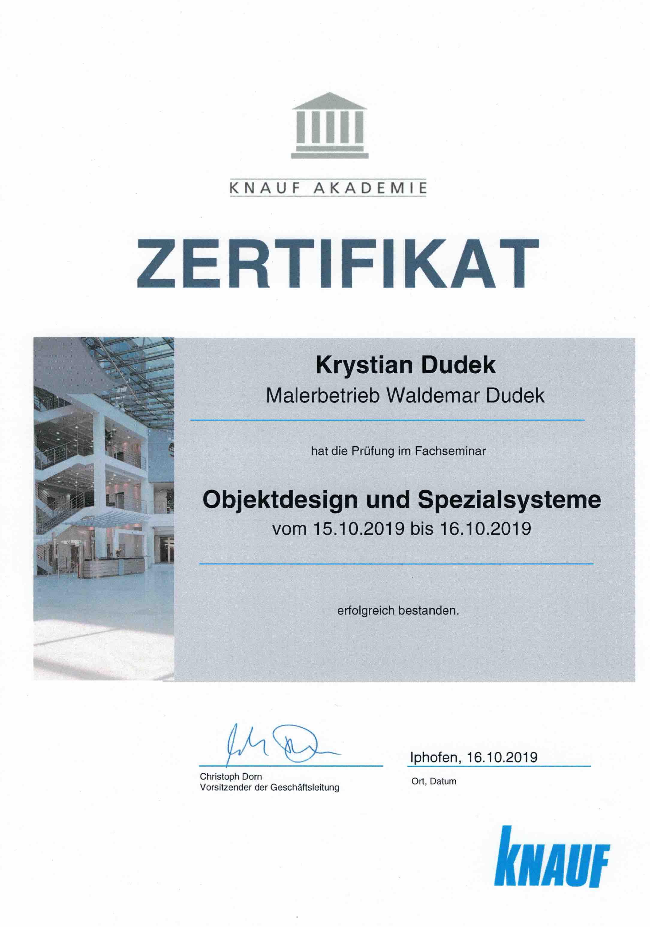 Objektdesign abgehängte Decken